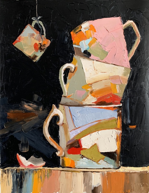 Still Life with Tea Cups and Coffee Mugs