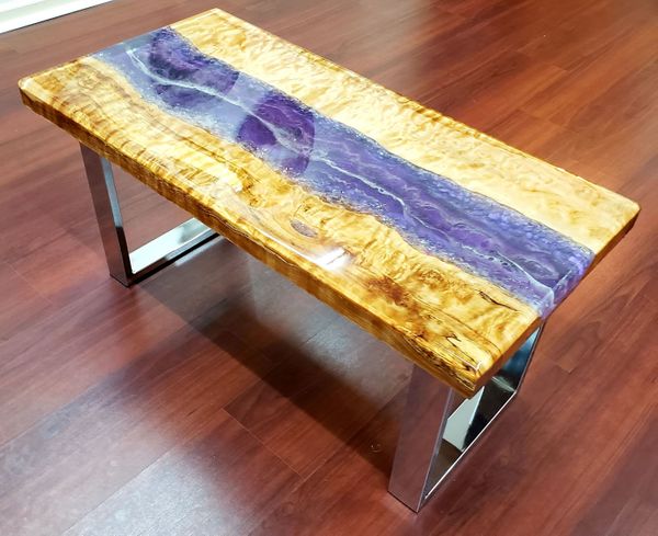 Purple Amethyst Geode Table