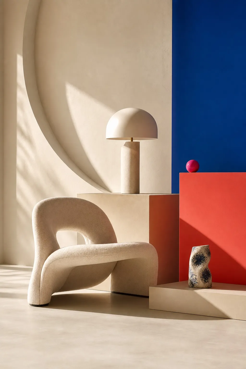 Collectible design objects bringing character to an interior
