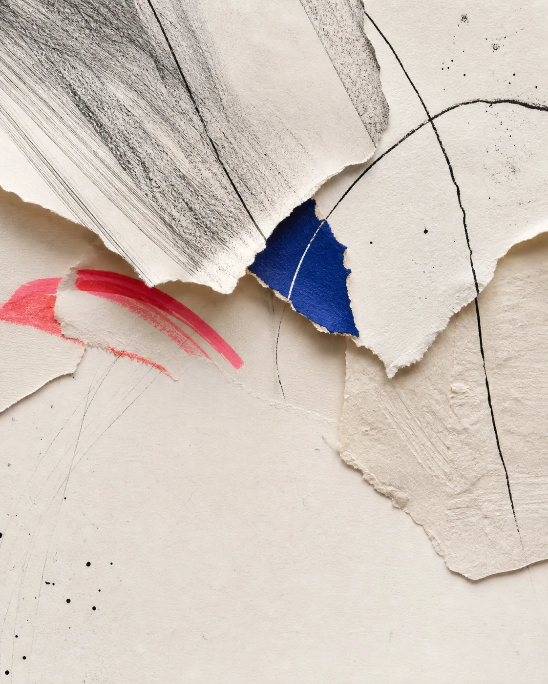 Original works on paper arranged for close viewing