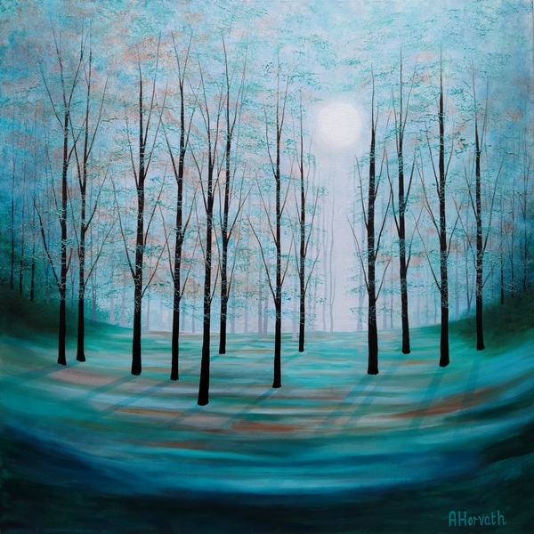 Misty Woodland Blue