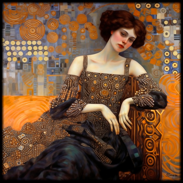 Portrait RJ0190 Art Nouveau Gustav Klimt painting