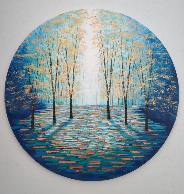 The Shimmering Golden Wood