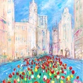 Spring Bloom in Downtown Chicago