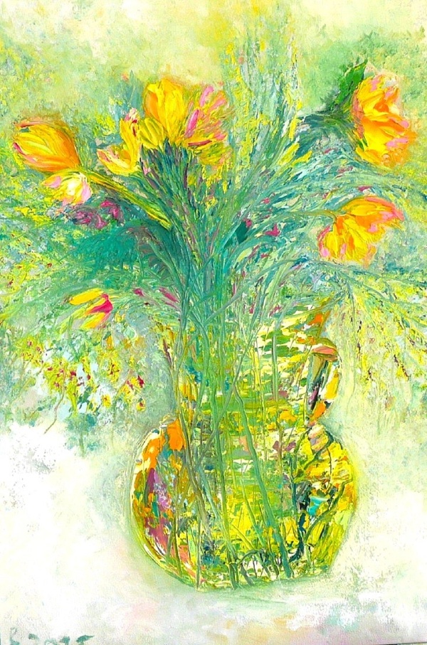 Tulips in a Jug
