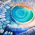 Sound Wave Spiral Ocean-Themed Painting