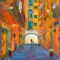 In the Heart of Barcelona Painting