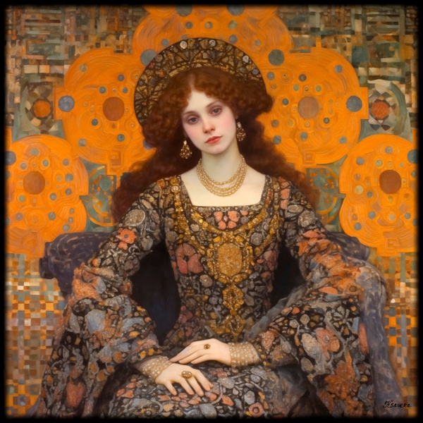 Portrait RJ0180 Art Nouveau Gustav Klimt painting