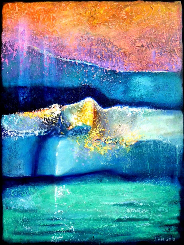 Blue Light Moving World