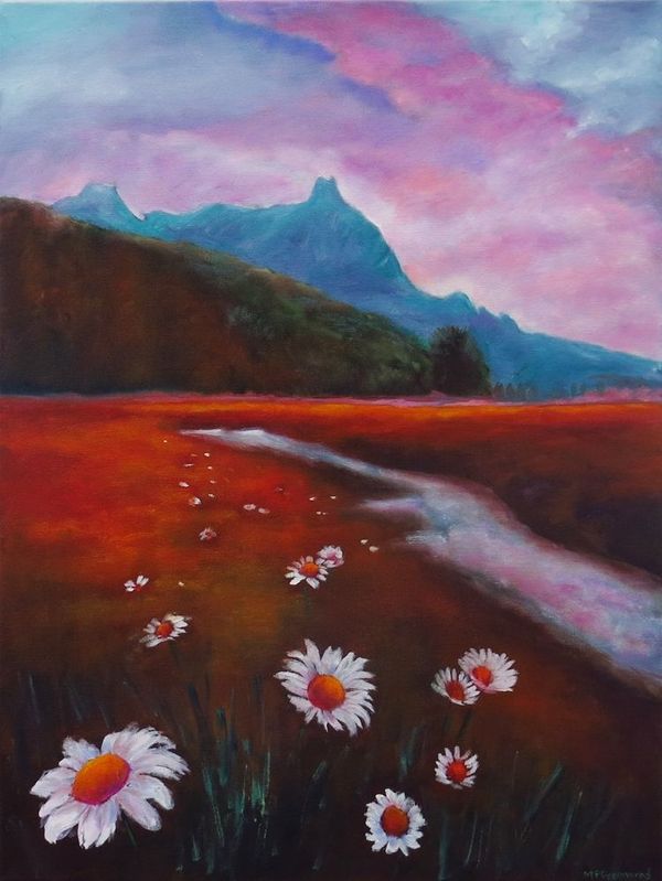 Daisies in the Landscape