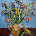 Irises. Flowers. Inspired By Van Gogh. #4