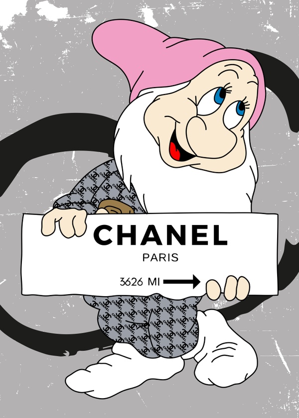 Chanel Bound – Pop Art Dwarf Fashion Print