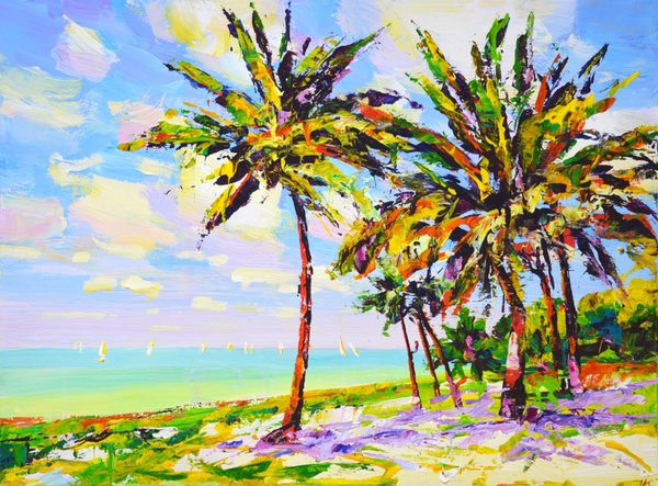 Beach. Ocean.Palms.