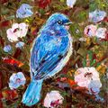 Bluebird In The Garden