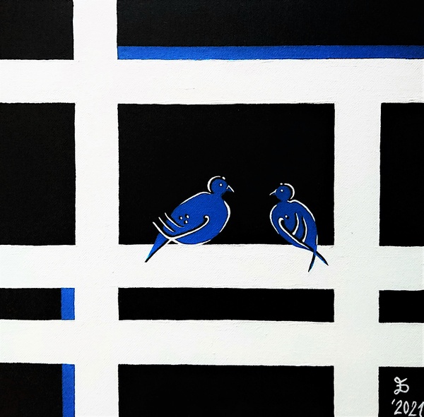 Blue Birds - Black & White & More Series