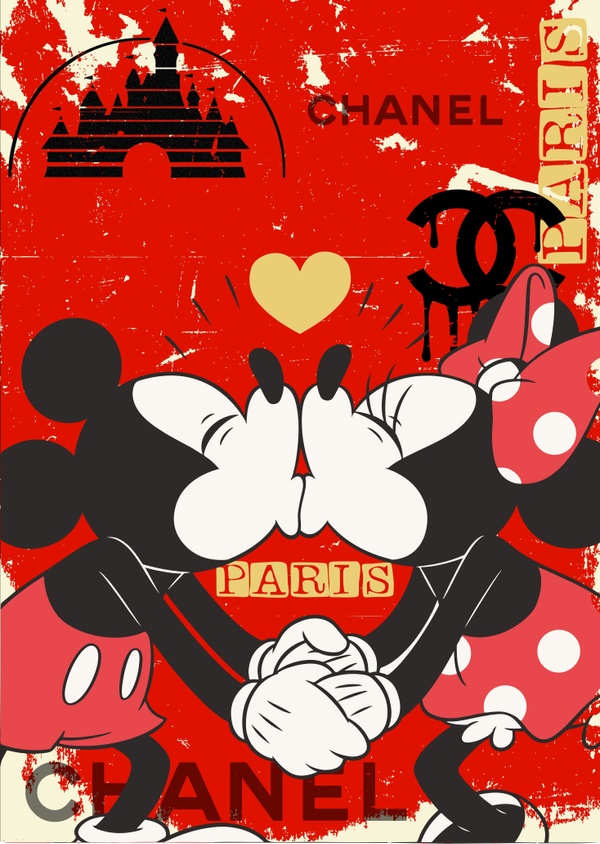 Paris Kiss – Chanel Love Pop Art
