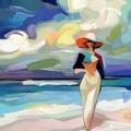 Woman On The Beach