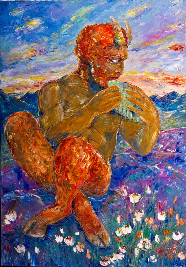 Spring Faun in the Mountains