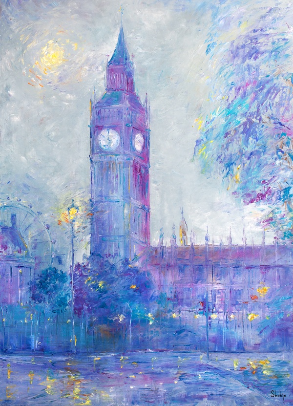 London Mist: Big Ben and Westminster