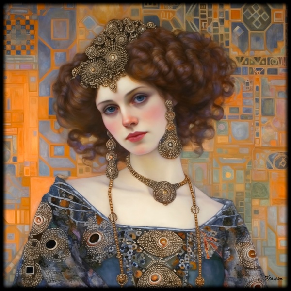 Portrait RJ0182 Art Nouveau Gustav Klimt painting,