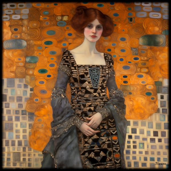 Portrait RJ0193 Art Nouveau Gustav Klimt painting