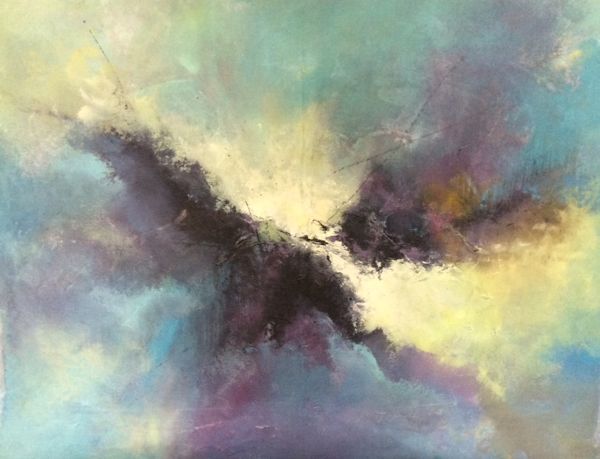 "Raven Flight:  Acrylic on Canvas  30" x 40"  $3,200 