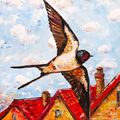 Swallow. The Symbol of Spring and Home