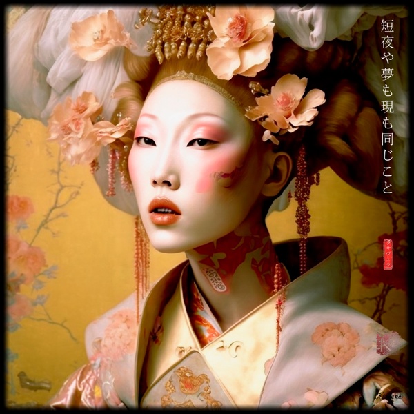 Japanese Goddess RJ0008  - Portrait Photography Geisha Art Nouveau