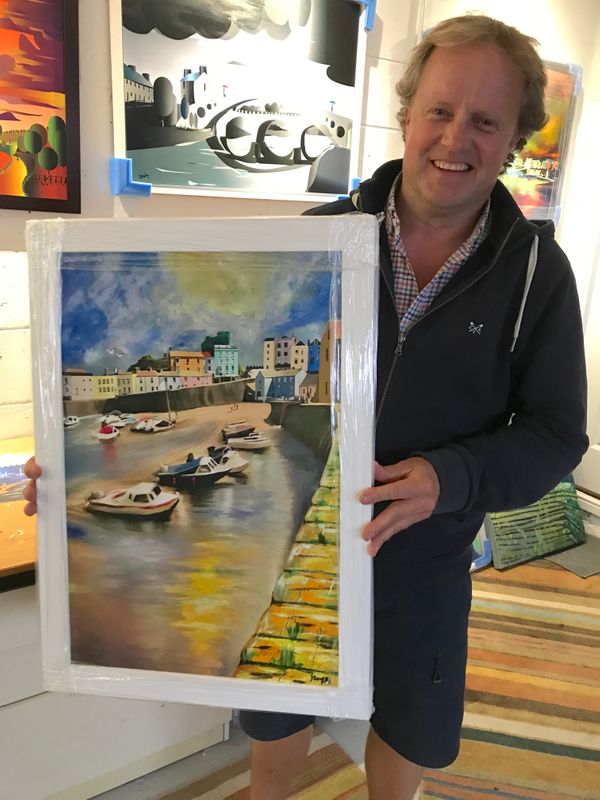 Darren Milner of Pontyclun with 'Over the Harbour Wall'.