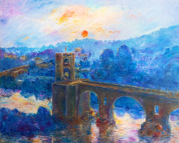 Besalu Morning over the Fluvia