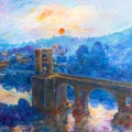 Besalu Morning over the Fluvia