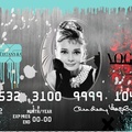 Timeless Elegance – Audrey x Tiffany Pop Art Credit Card