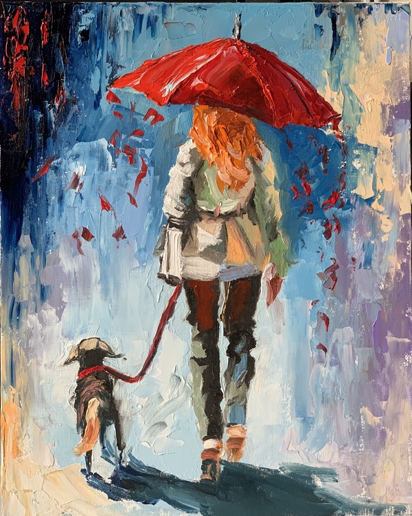 Woman with a Dog