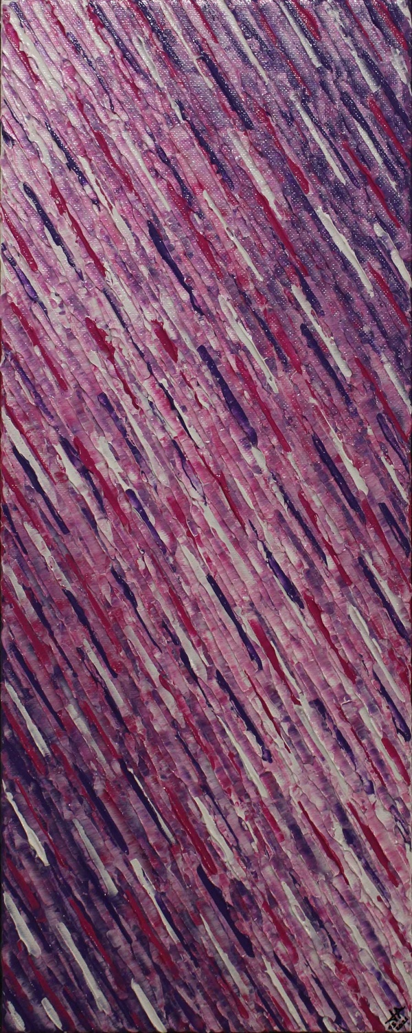 White pink purple knife texture