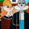 American Gothic Bugs Bunny and Lola Bunny, Gothic Bunnies