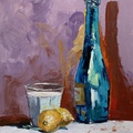 Still Life with Milk and Lemons