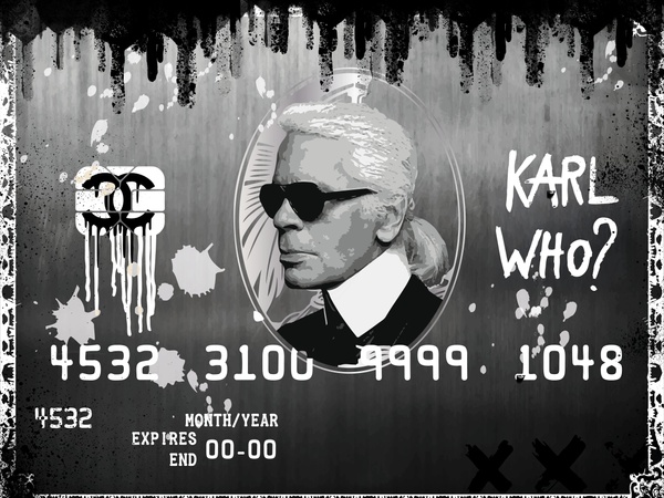 Karl Who  – Chanel Credit Card Pop Art Tribute