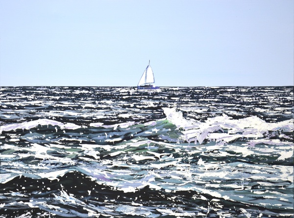 Ocean. Sailboat 6.