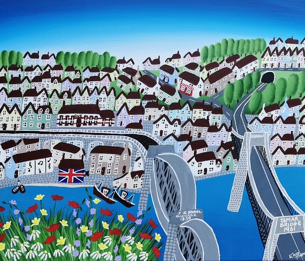 Summer Over the Tamar Bridges