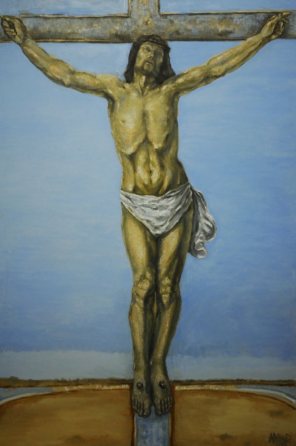 Surrealist Crucifixion Painting