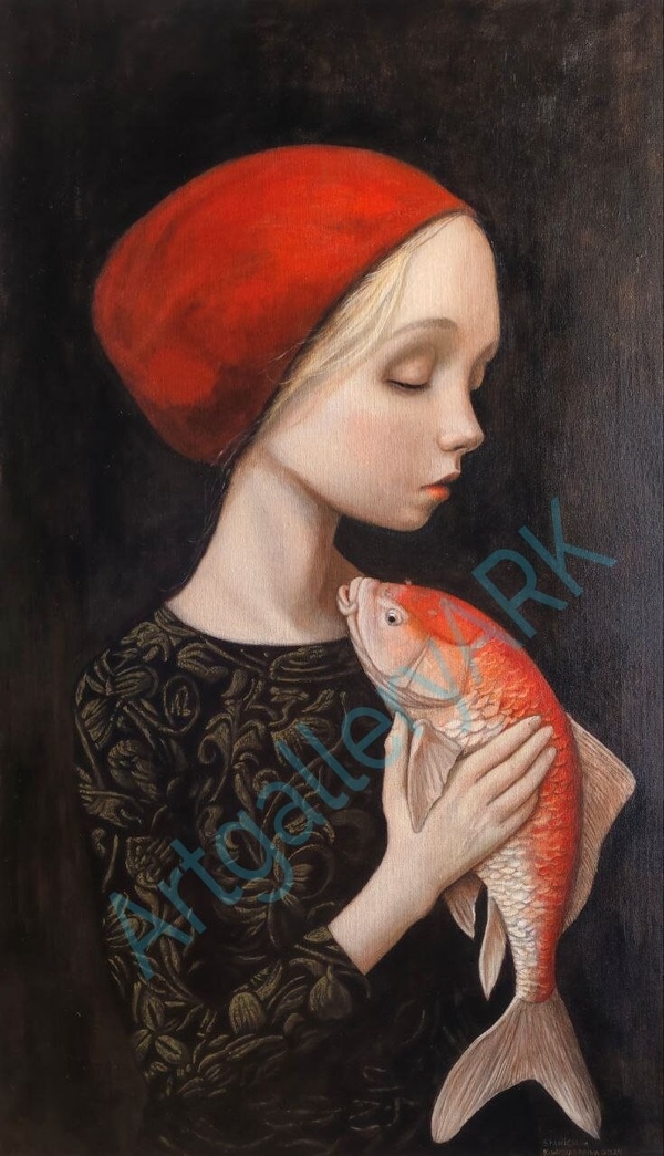 Girl with fish