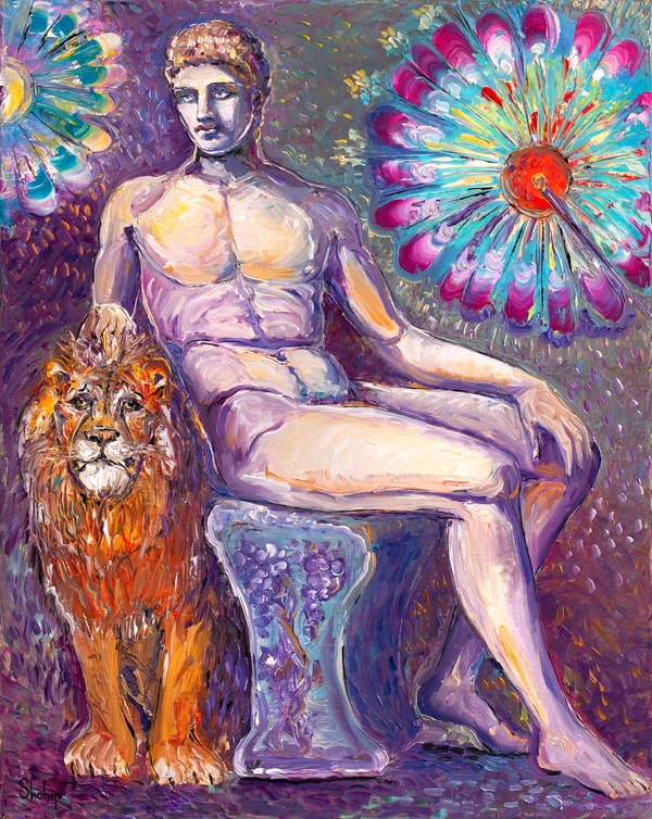 Dionysus and the Lion