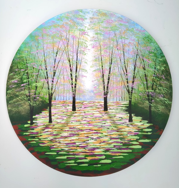 Rose and Apples Blossom Glade