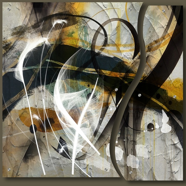 Feathers In The Wind - Diptych