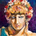 Dionysus With a Wreath of White Lilies