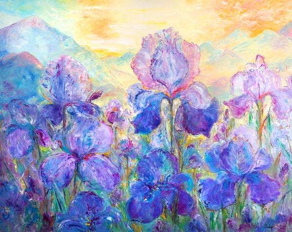 Irises at Sunrise