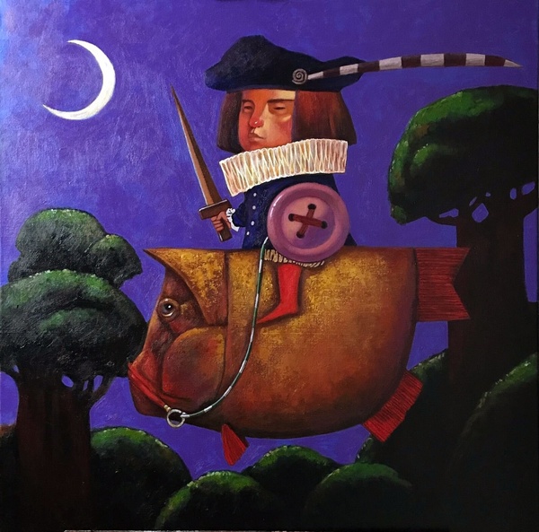 Guardsman. Child's dream. Modern art.