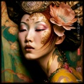 Japanese Goddess RJ0007 - Portrait Photography Geisha Art Nouveau