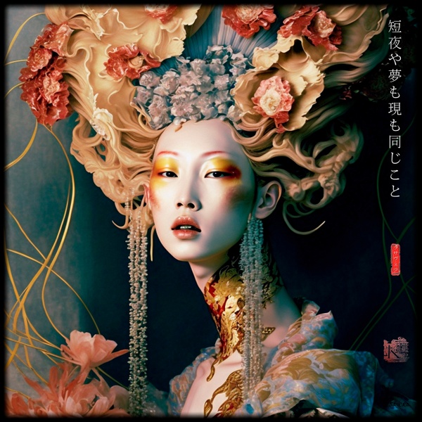 Japanese Goddess RJ0001 - Portrait Photography Geisha Art Nouveau