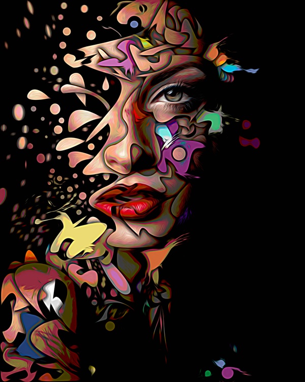 Abstract Female  Portrait 6